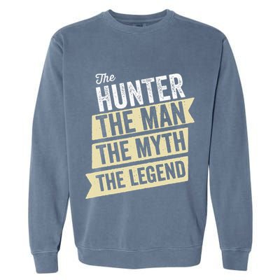 Deer Hunter The Man The Myth The Hunting Legend Hunter Gifts Garment-Dyed Sweatshirt