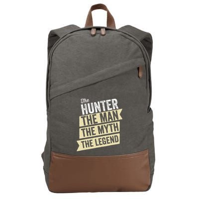Deer Hunter The Man The Myth The Hunting Legend Hunter Gifts Cotton Canvas Backpack