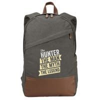 Deer Hunter The Man The Myth The Hunting Legend Hunter Gifts Cotton Canvas Backpack