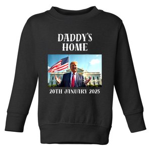 Daddys Home Trump Trump Inauguration Party Supplies Toddler Sweatshirt