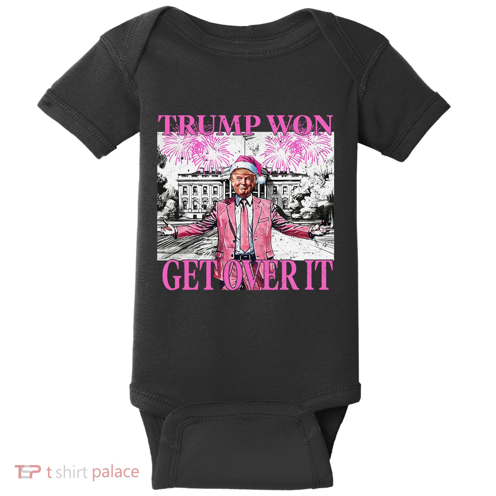 DaddyS Home Trump Pin.K Christmas Won White House Baby Bodysuit