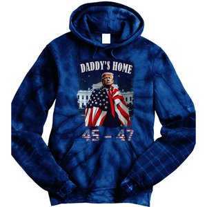 DaddyS Home Trump 4547 Inauguration Day 2025 Tie Dye Hoodie