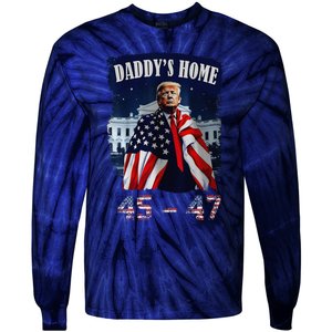 DaddyS Home Trump 4547 Inauguration Day 2025 Tie-Dye Long Sleeve Shirt