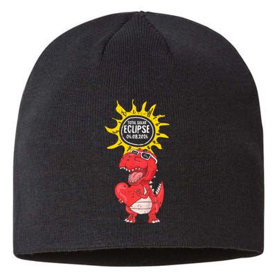 Dinosaur Heart Total Solar Eclipse April 8 2024 Totality Sustainable Beanie