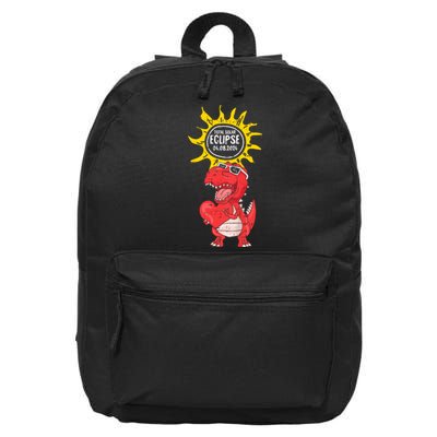 Dinosaur Heart Total Solar Eclipse April 8 2024 Totality 16 in Basic Backpack