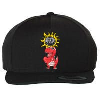 Dinosaur Heart Total Solar Eclipse April 8 2024 Totality Wool Snapback Cap