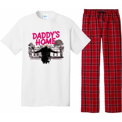 DaddyS Home Trump Christmas White House Come Home Trump 47 Pajama Set