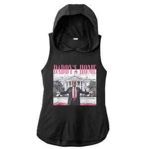 DaddyS Home Trump Gift Ladies PosiCharge Tri-Blend Wicking Draft Hoodie Tank