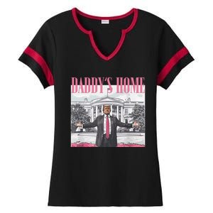 DaddyS Home Trump Gift Ladies Halftime Notch Neck Tee