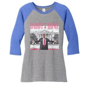 DaddyS Home Trump Gift Women's Tri-Blend 3/4-Sleeve Raglan Shirt