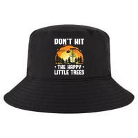 Don't Hit The Happy Little Tree Funny Disc Golf Golfer Retro Cool Comfort Performance Bucket Hat