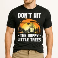 Don't Hit The Happy Little Tree Funny Disc Golf Golfer Retro Performance Shirt