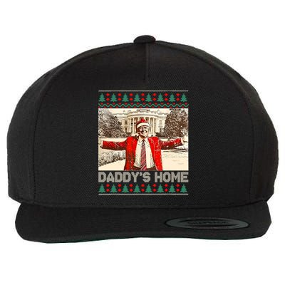 DaddyS Home Trump Ugly Christmas Xmas Cool Gift Wool Snapback Cap