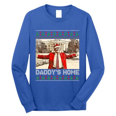 DaddyS Home Trump Ugly Christmas Xmas Cool Gift Long Sleeve Shirt