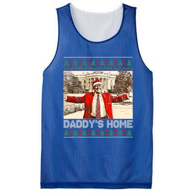 DaddyS Home Trump Ugly Christmas Xmas Cool Gift Mesh Reversible Basketball Jersey Tank