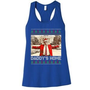 DaddyS Home Trump Ugly Christmas Xmas Cool Gift Women's Racerback Tank