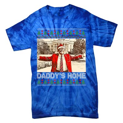 DaddyS Home Trump Ugly Christmas Xmas Cool Gift Tie-Dye T-Shirt