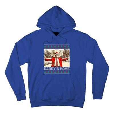 DaddyS Home Trump Ugly Christmas Xmas Cool Gift Tall Hoodie