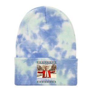 DaddyS Home Trump Ugly Christmas Xmas Cool Gift Tie Dye 12in Knit Beanie