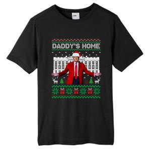 DaddyS Home Trump Ugly Funny Christmas Xmas Pajamas Gift Tall Fusion ChromaSoft Performance T-Shirt