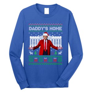 DaddyS Home Trump Ugly Funny Christmas Xmas Pajamas Gift Long Sleeve Shirt