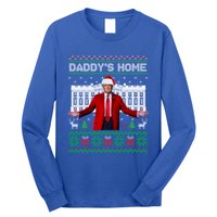 DaddyS Home Trump Ugly Funny Christmas Xmas Pajamas Gift Long Sleeve Shirt