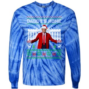 DaddyS Home Trump Ugly Funny Christmas Xmas Pajamas Gift Tie-Dye Long Sleeve Shirt