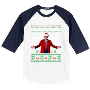 DaddyS Home Trump Ugly Funny Christmas Xmas Pajamas Gift Baseball Sleeve Shirt