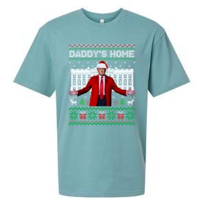 DaddyS Home Trump Ugly Funny Christmas Xmas Pajamas Gift Sueded Cloud Jersey T-Shirt