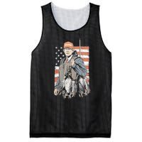 Duck Hunting Trump Camo Hello Hunting Season Us Flag Mesh Reversible Basketball Jersey Tank