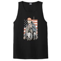 Duck Hunting Trump Camo Hello Hunting Season Us Flag PosiCharge Competitor Tank