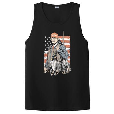 Duck Hunting Trump Camo Hello Hunting Season Us Flag PosiCharge Competitor Tank