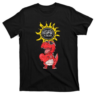 Dinosaur Heart Total Solar Eclipse April 8 2024 Totality T-Shirt