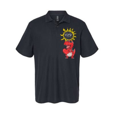 Dinosaur Heart Total Solar Eclipse April 8 2024 Totality Softstyle Adult Sport Polo