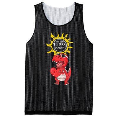 Dinosaur Heart Total Solar Eclipse April 8 2024 Totality Mesh Reversible Basketball Jersey Tank