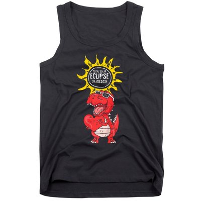 Dinosaur Heart Total Solar Eclipse April 8 2024 Totality Tank Top