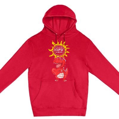 Dinosaur Heart Total Solar Eclipse April 8 2024 Totality Premium Pullover Hoodie