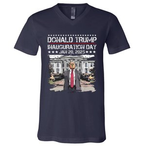 DaddyS Home Trump Inauguration Day 2025 Memorabilia V-Neck T-Shirt