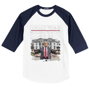 DaddyS Home Trump Inauguration Day 2025 Memorabilia Baseball Sleeve Shirt