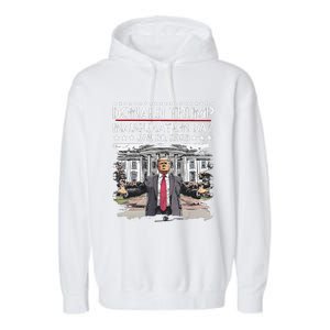 DaddyS Home Trump Inauguration Day 2025 Memorabilia Garment-Dyed Fleece Hoodie