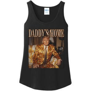 Daddys Home Trump 2024 Leopard Funny Maga Ladies Essential Tank