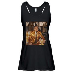 Daddys Home Trump 2024 Leopard Funny Maga Ladies Essential Flowy Tank