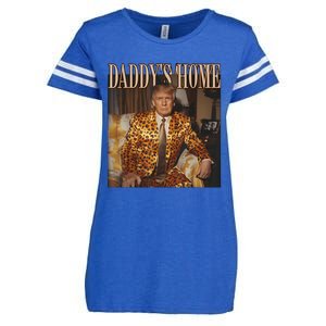 Daddys Home Trump 2024 Leopard Funny Maga Enza Ladies Jersey Football T-Shirt