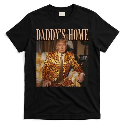 Daddys Home Trump Trump 2024 Leopard Funny Maga T-Shirt