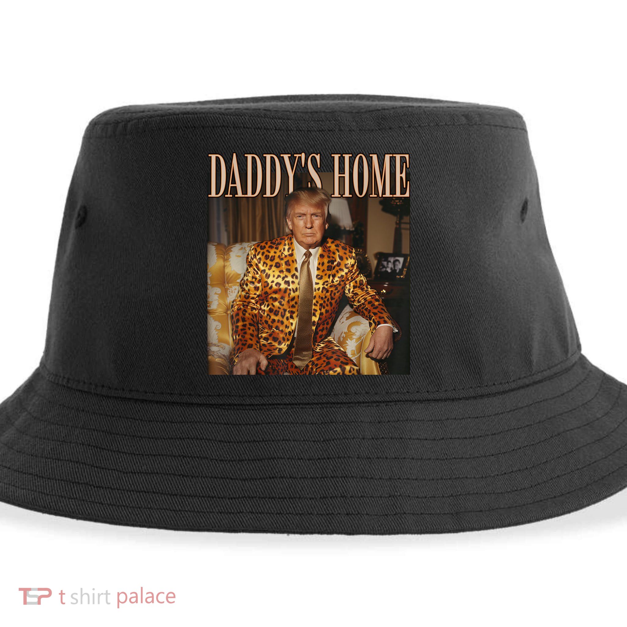Daddys Home Trump Trump 2024 Leopard Funny Maga Sustainable Bucket Hat