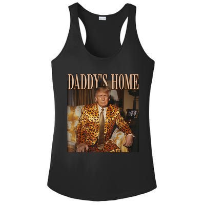 Daddys Home Trump Trump 2024 Leopard Funny Maga Ladies PosiCharge Competitor Racerback Tank