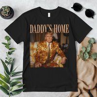 Daddys Home Trump Trump 2024 Leopard Funny Maga Premium T-Shirt