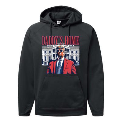 Daddys Home Trump Performance Fleece Hoodie