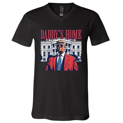 Daddys Home Trump V-Neck T-Shirt