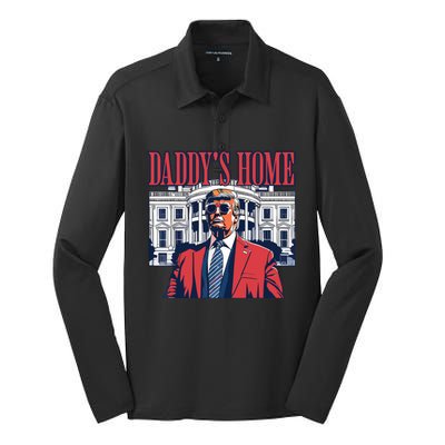 Daddys Home Trump Silk Touch Performance Long Sleeve Polo